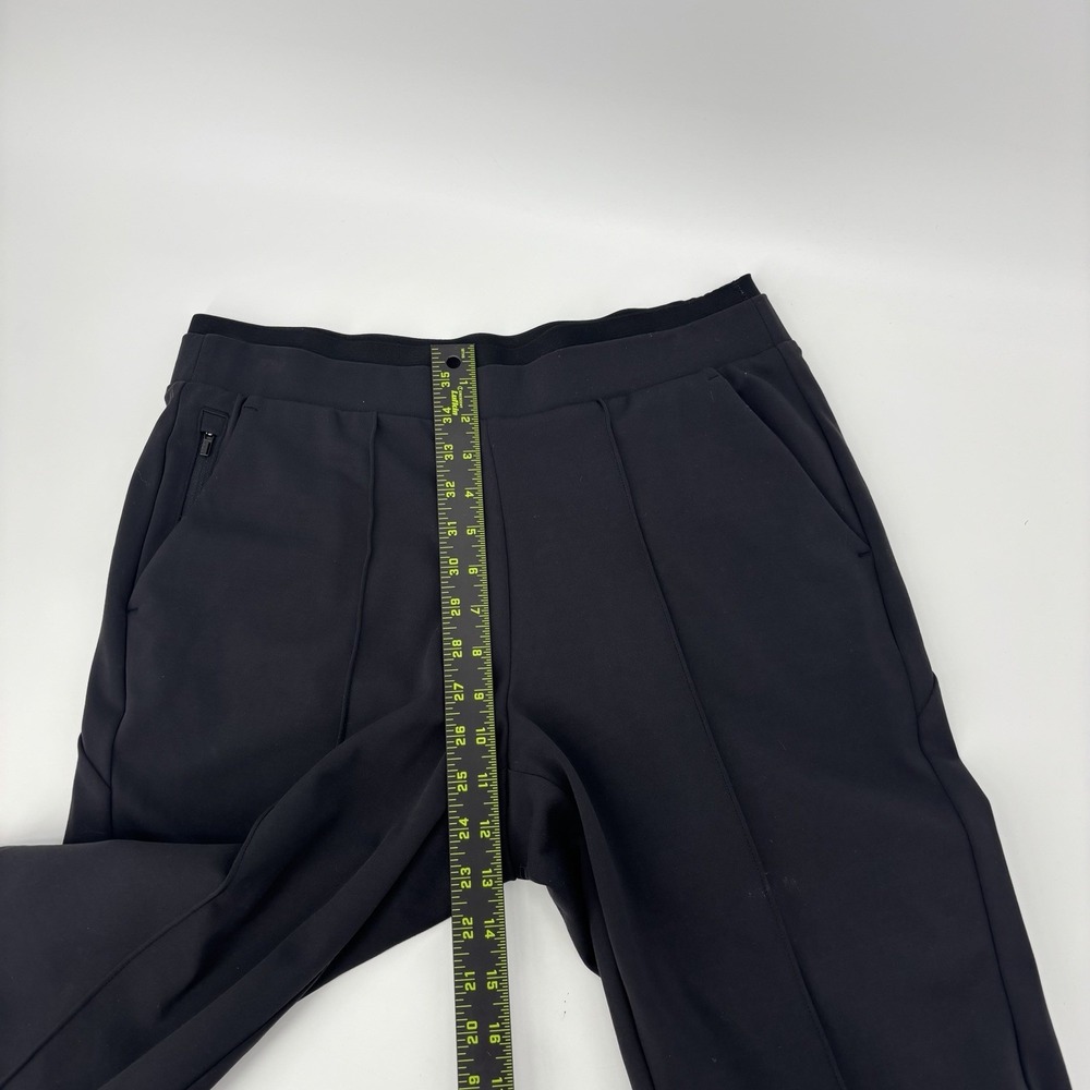 Athleta Womens Small Black Venice Pintuck Pants Jogger Zip Pocket Travel Yoga - Picture 8 of 9
